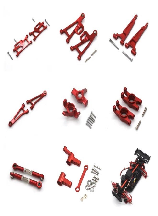 Fyfracing Metal Replacement Accessories for Hyper Go H14bm Mjx 14210 14209,1/14 Brushless Rc Cars Aluminum Upgrade Spare Part (Upgrade kit 2) - Image 1